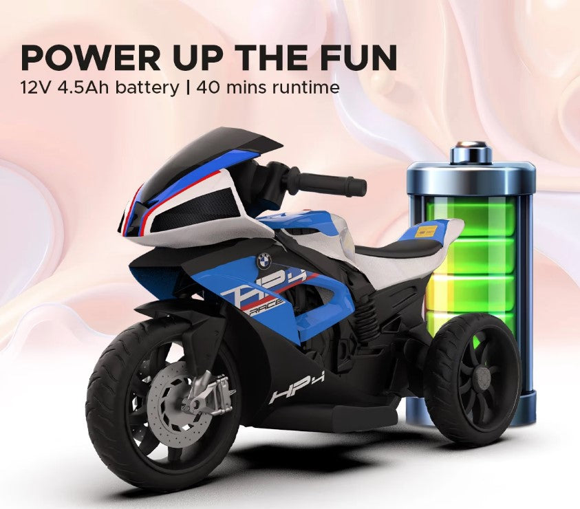 EMotorad: Formula Fun BMW HP4 Ride-On Bike for Kids- (Blue)