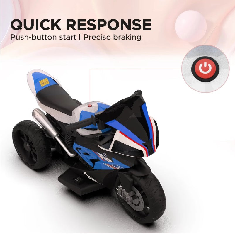 EMotorad: Formula Fun BMW HP4 Ride-On Bike for Kids- (Blue)