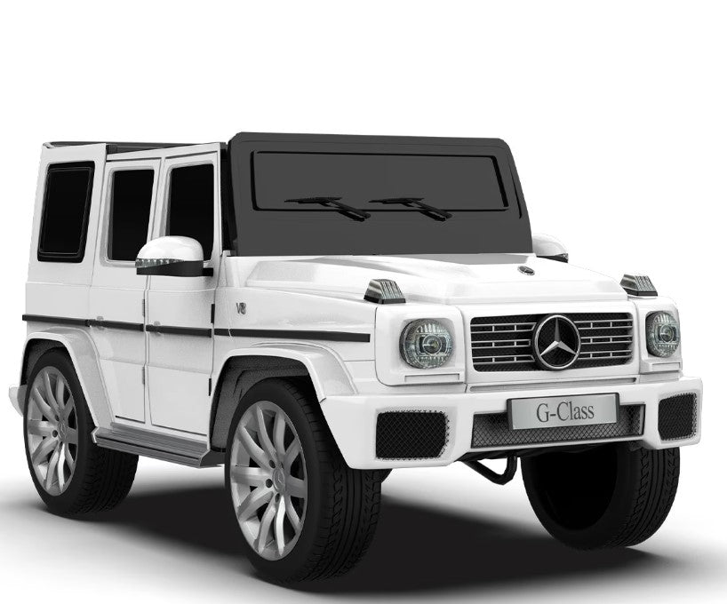 EMotorad Formula Fun Mercedes Benz G-Wagon Ride-On Car for Kids (White)