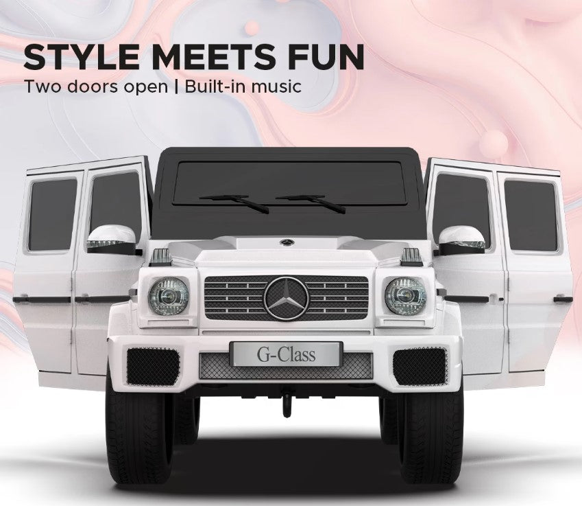 EMotorad Formula Fun Mercedes Benz G-Wagon Ride-On Car- White