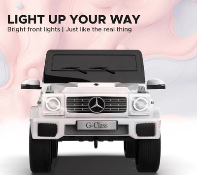 EMotorad Formula Fun Mercedes Benz G-Wagon Ride-On Car- White