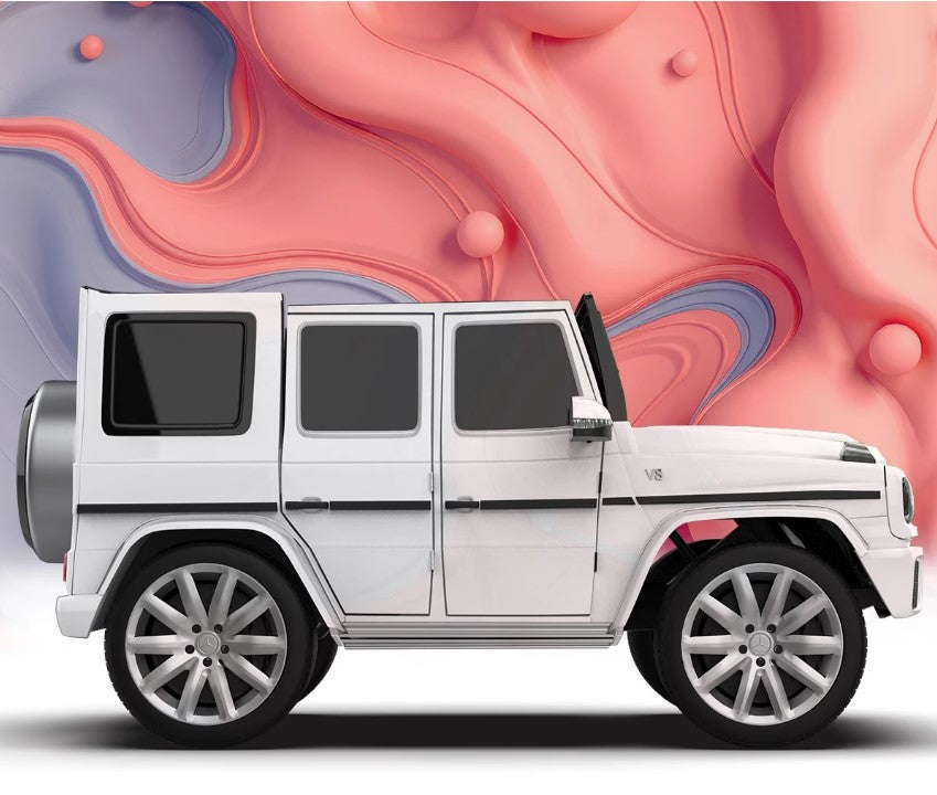 EMotorad Formula Fun Mercedes Benz G-Wagon Ride-On Car- White