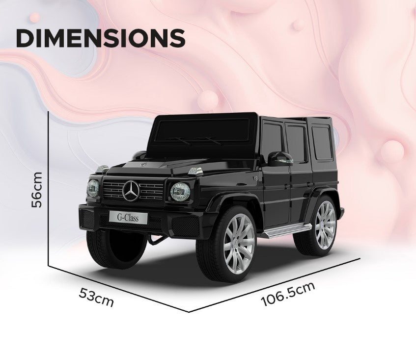 EMotorad Formula Fun Mercedes Benz G-Wagon Ride-On Car- Black