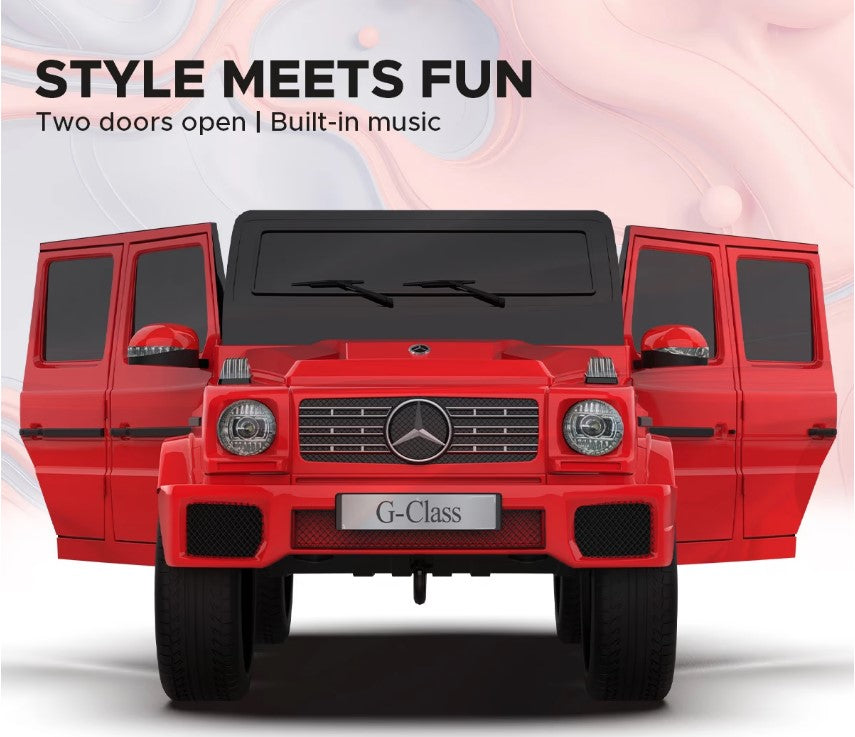 EMotorad Formula Fun Mercedes Benz G-Wagon Ride-On Car for Kids (Red)