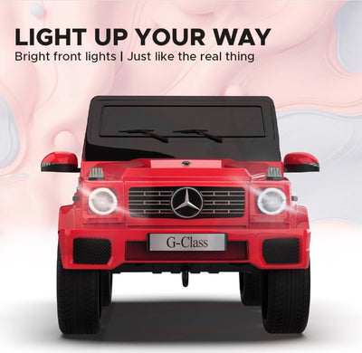 EMotorad Formula Fun Mercedes Benz G-Wagon Ride-On Car for Kids (Red)