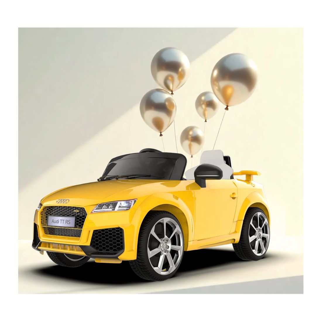 Emotorarad: Formula Fun- AUDI TT RS Ride-On for Kids- (Yellow)