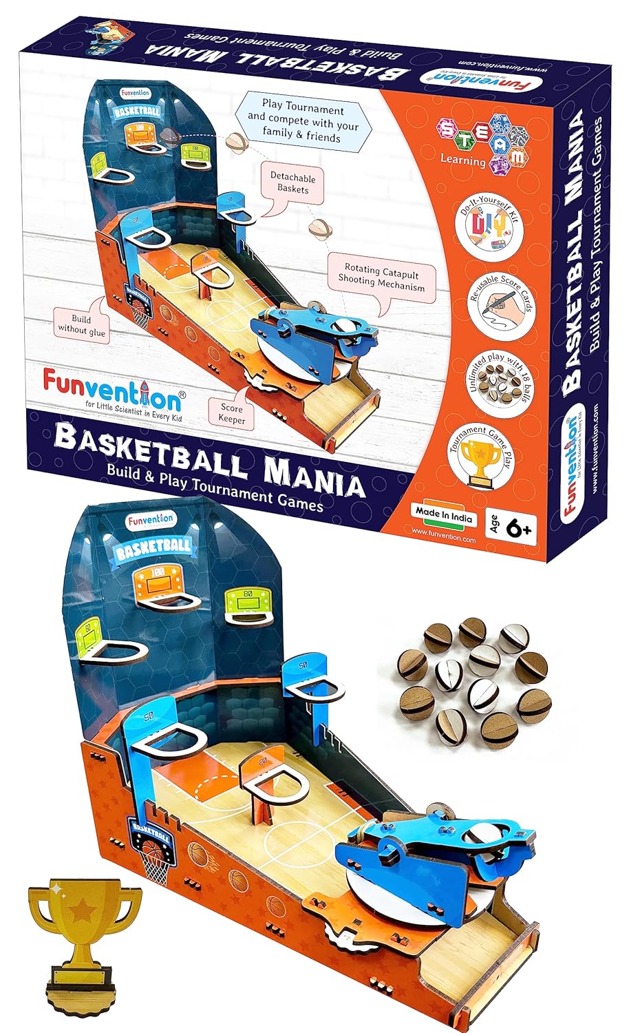 Funvention Basketball Mania DIY STEM Learning Kit