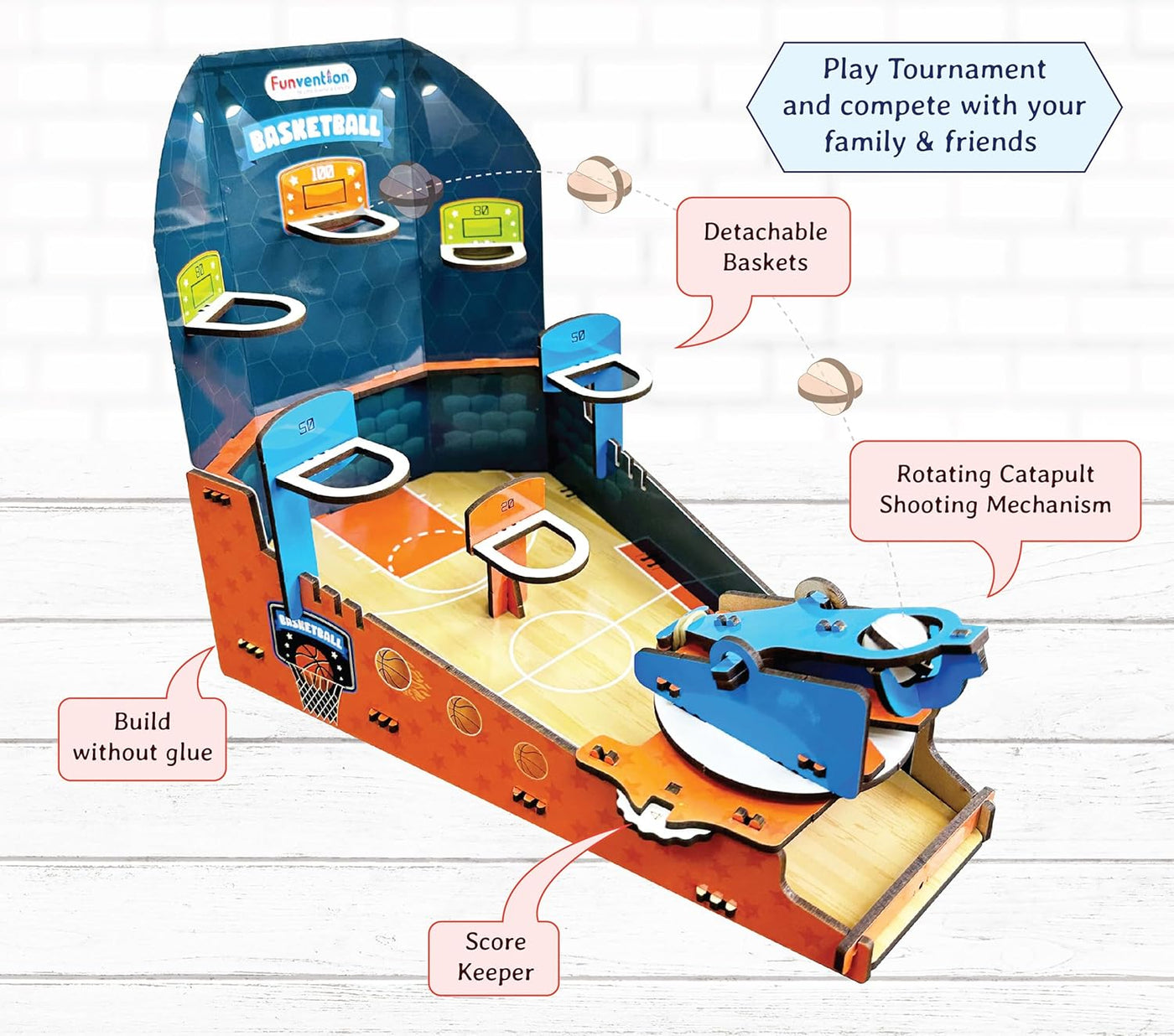 Funvention Basketball Mania DIY STEM Learning Kit