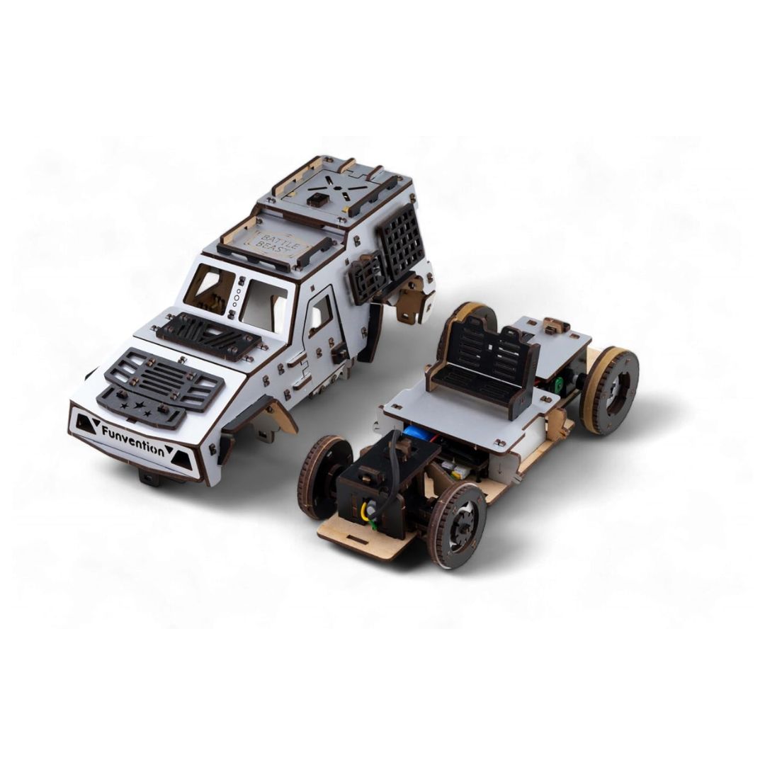 Funvention: Battle Beast- DIY Remote Controlled Car- Buld Play & Showcase