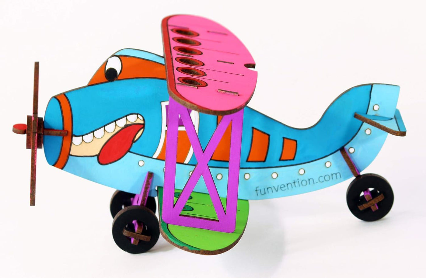 Funvention Bi-Plane -DIY Desk Organizer Pen Stand (3D Coloring Model)