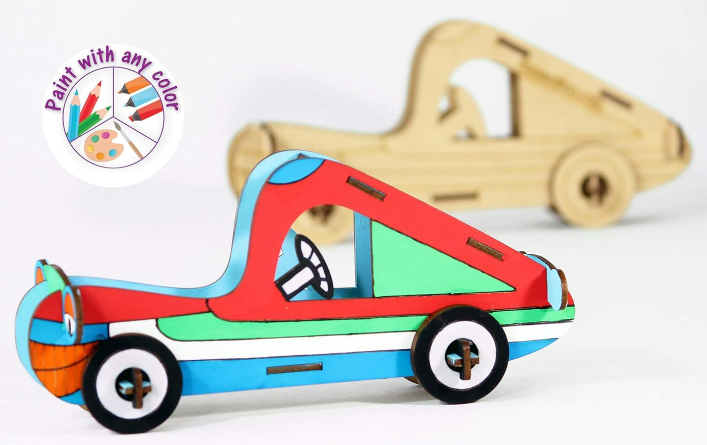 Funvention: Car- DIY Desk Organizer Pen Stand (3D Coloring Model)