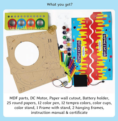 Funvention: DIY Spin Art Machine & Drawbot Paint Craft Kit