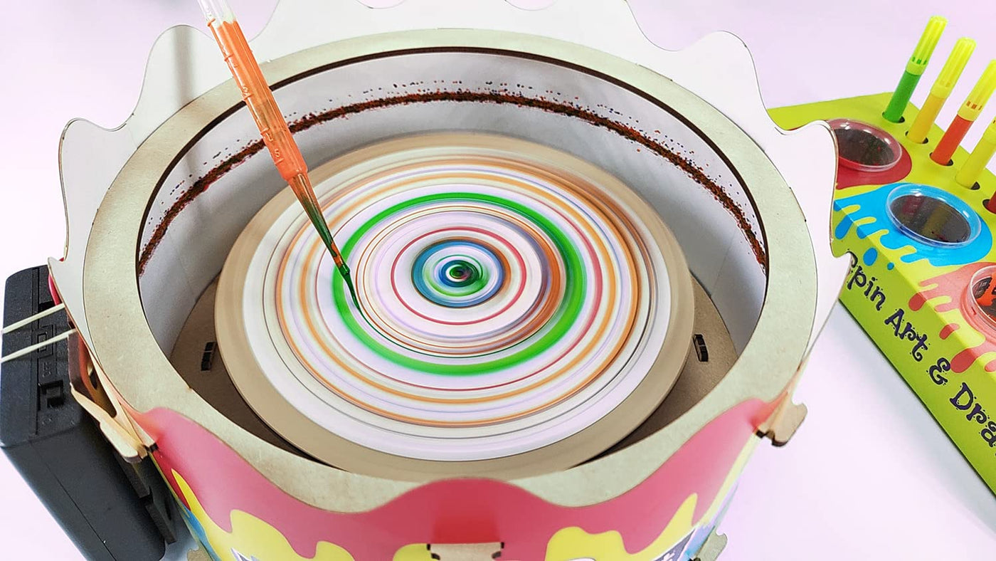 Funvention: DIY Spin Art Machine & Drawbot Paint Craft Kit