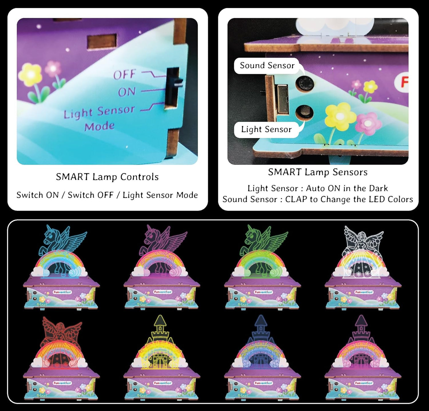 Funvention: Fairytale Smart Lamp  Sound & Light Controlled Lamp - STEM Learning DIY Utility Kit