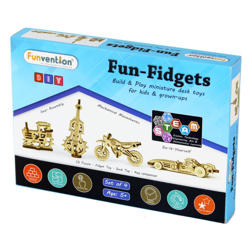 Funvention Fun Fidgets - Assorted Set of 4 Models
