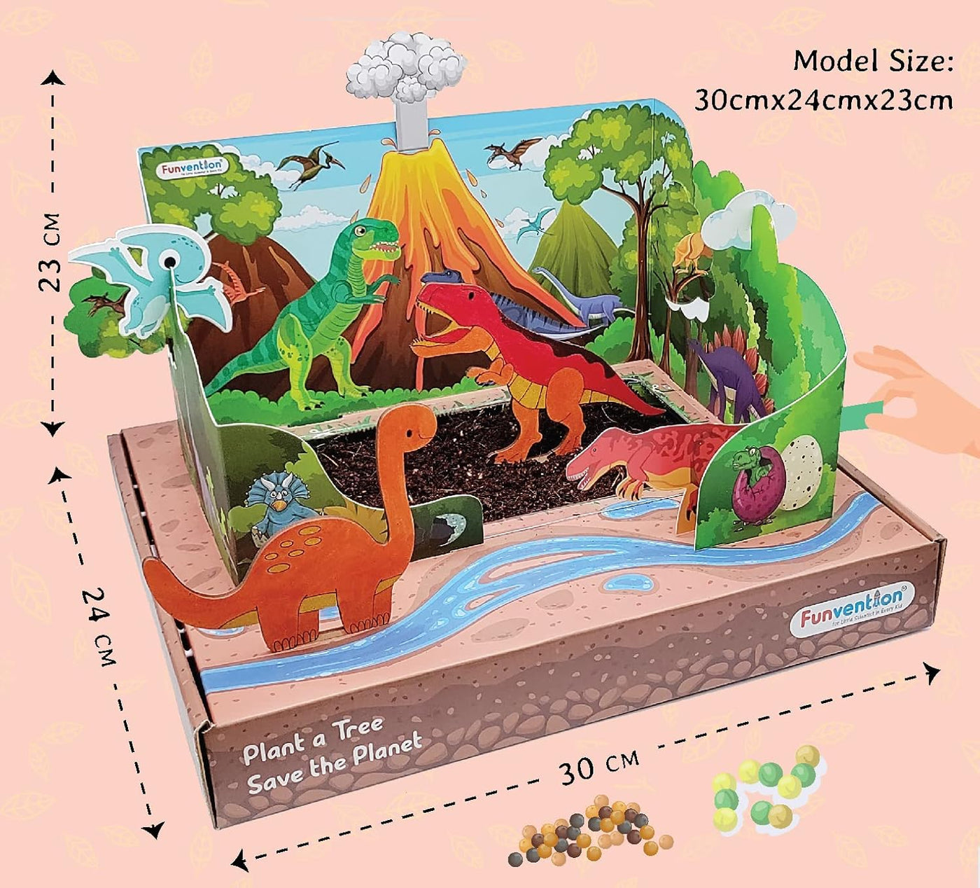 Funvention: Jurassic Garden Sprinkler Irrigation DIY STEM Learning Kit