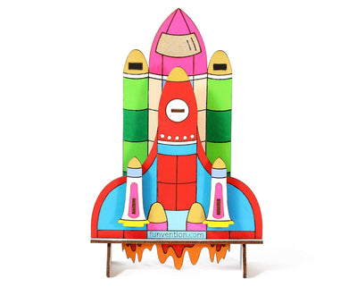 Funvention: Space Shuttle - DIY Desk Organizer Pen Stand (3D Coloring Model)