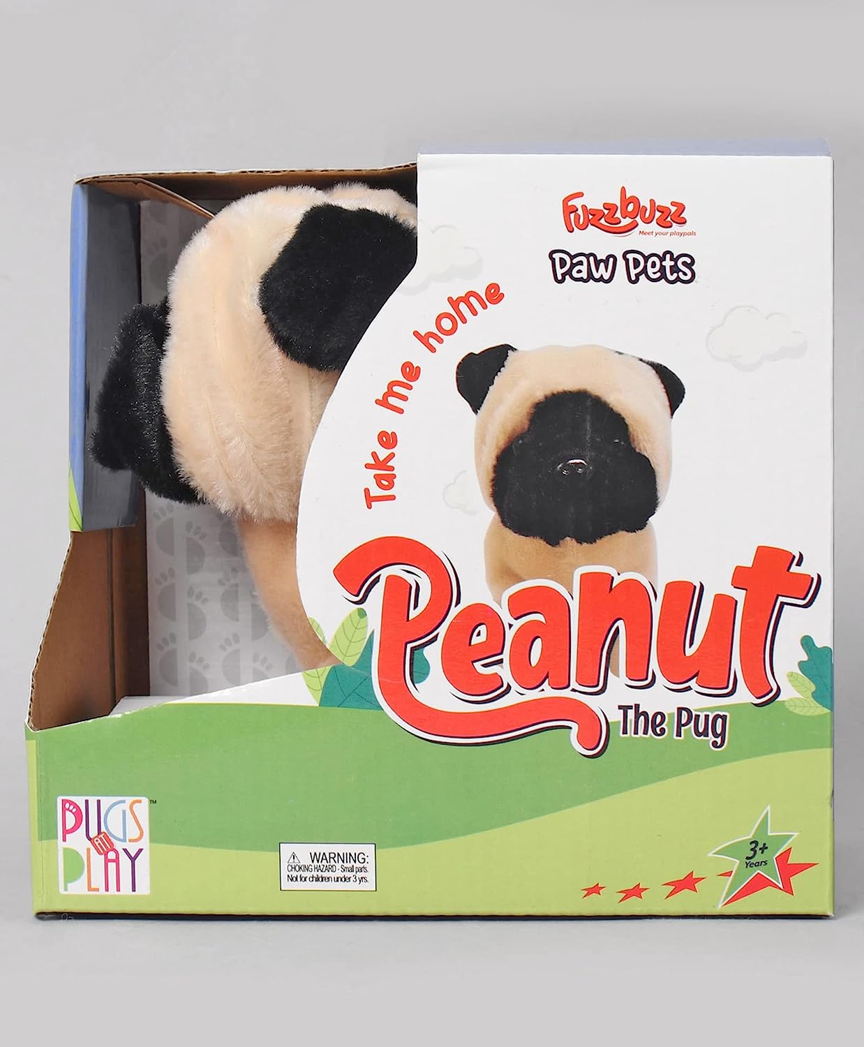 Fuzzbuzz Fuzzbuzz Walking Pet: Peanut Dog | Pugs At Play – Krazy Caterpillar