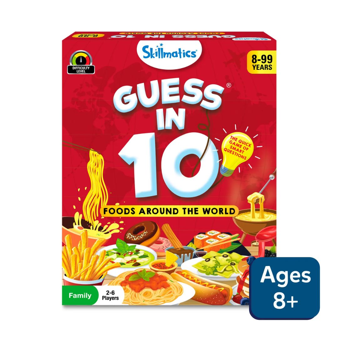 Skillmatics: Guess in 10 - Foods Around The World | Trivia Card Game