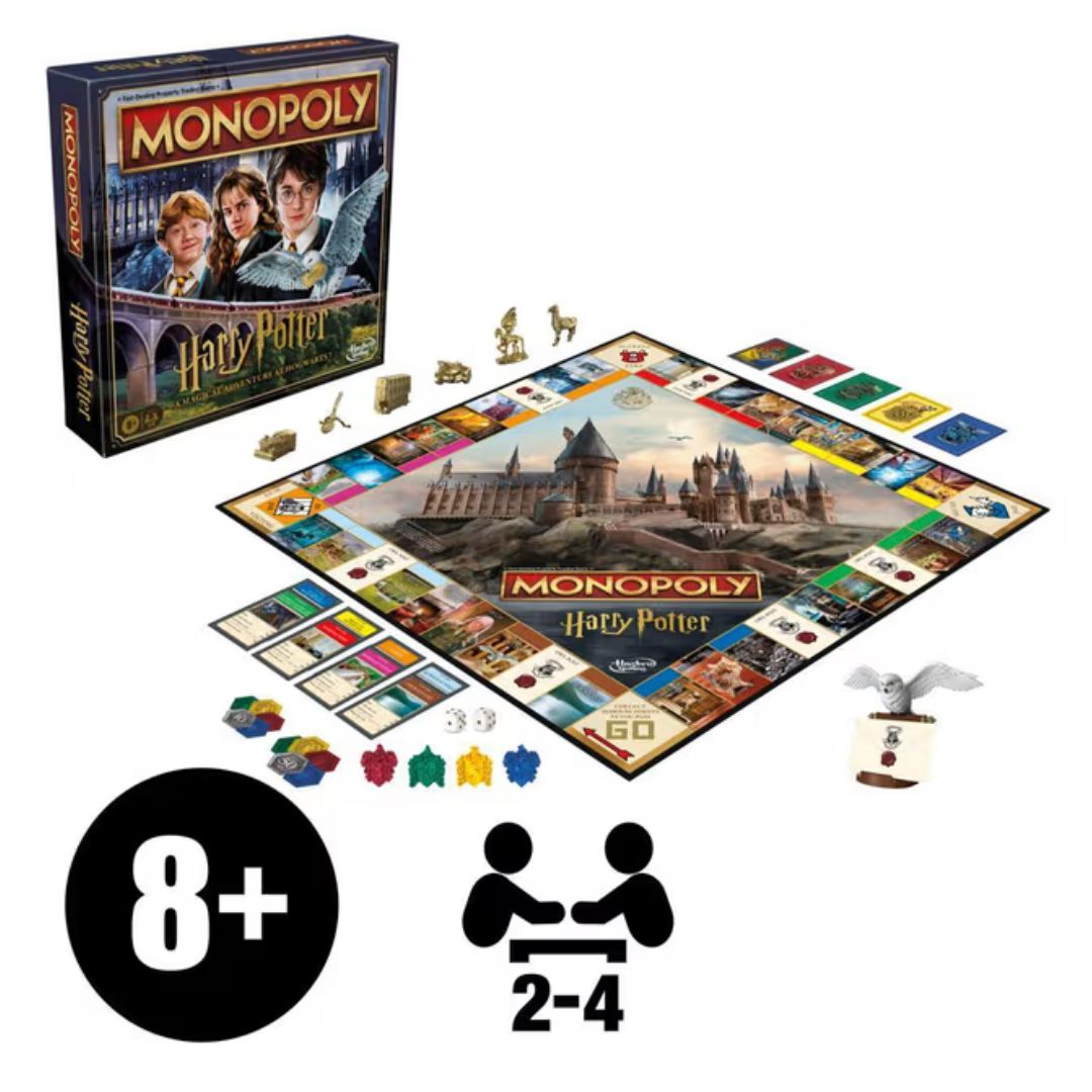 Hasbro Gaming: Monopoly - Harry Potter A Magical Adventure At Hogwarts