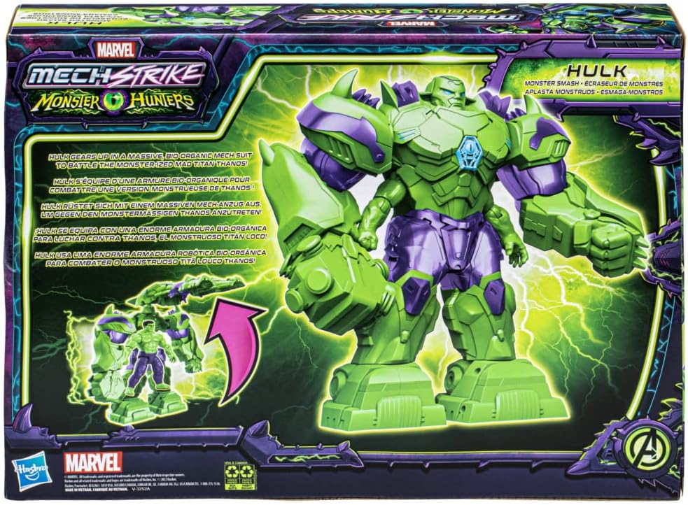 Hasbro Marvel Mech Strike Monster Hunters - Monster Smash Hulk Figure