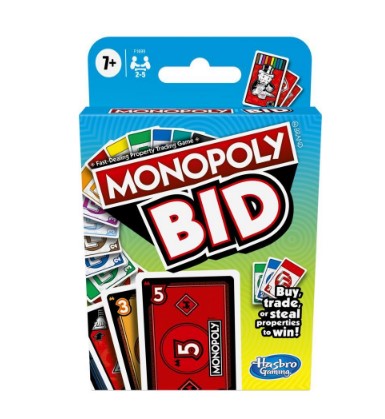 Hasbro Monopoly BID Game, Quick-Playing Card Game