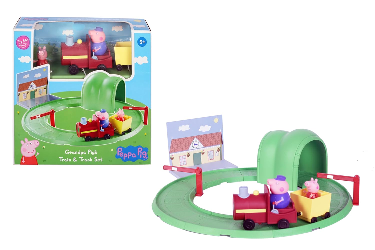 Hasbro Peppa Pig Grandpa Pig's Train & Track Set – Krazy Caterpillar