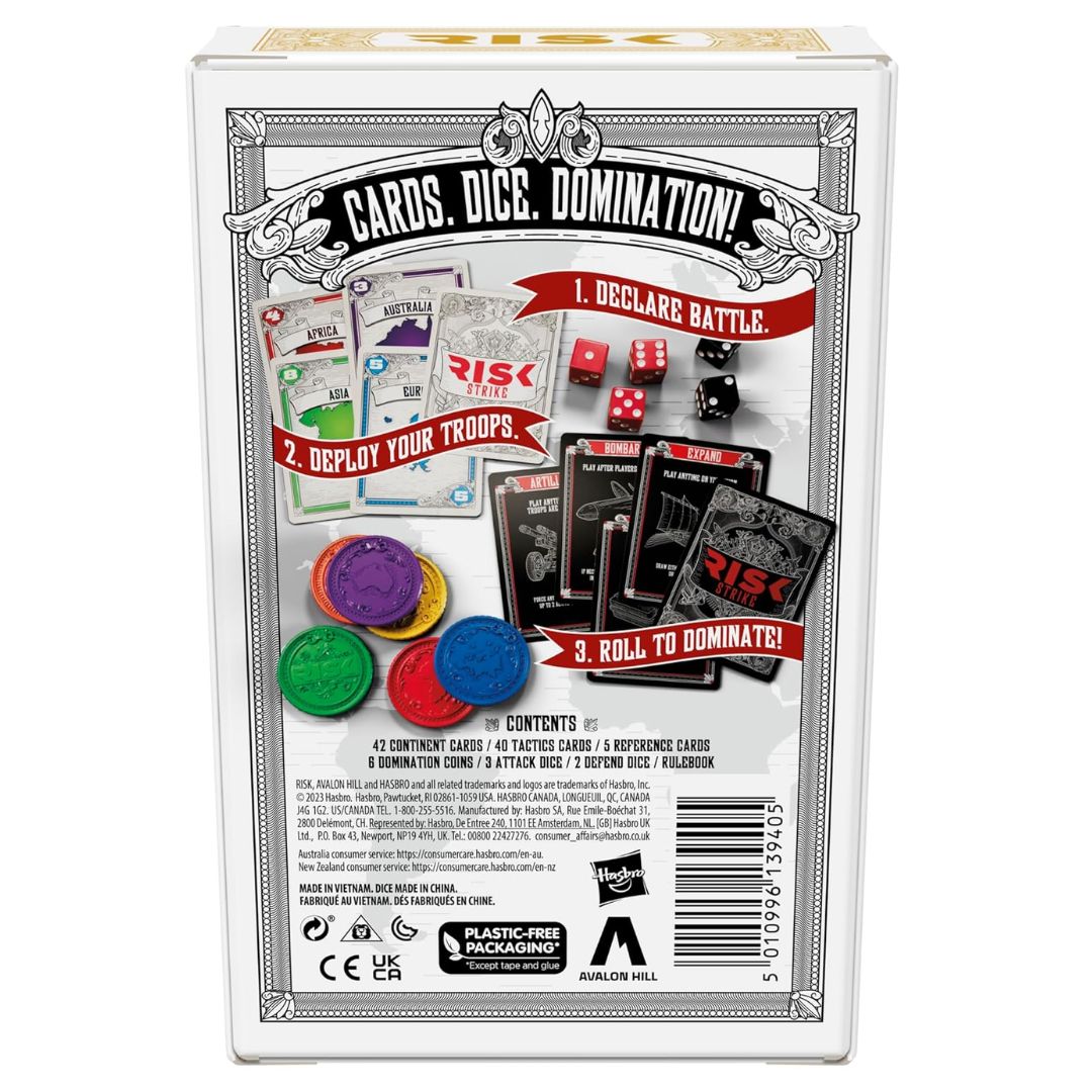Hasbro: Risk Strike Cards and Dice Game
