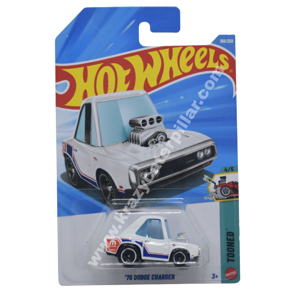 Hot Wheels '70 Dodge Charger Tooned - White
