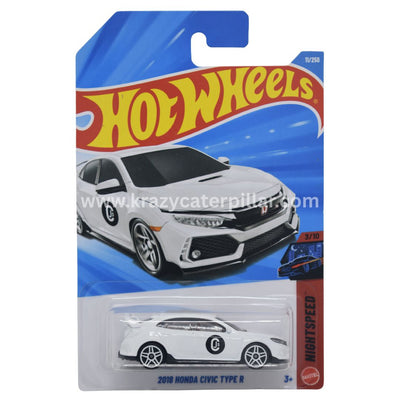 Hot Wheels 2018 Honda Civic Type R - White