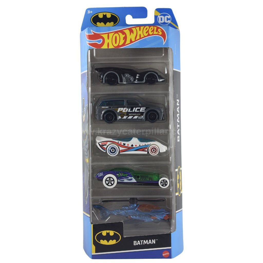 Hot Wheels DC Batman 5 Pack Set 1:64