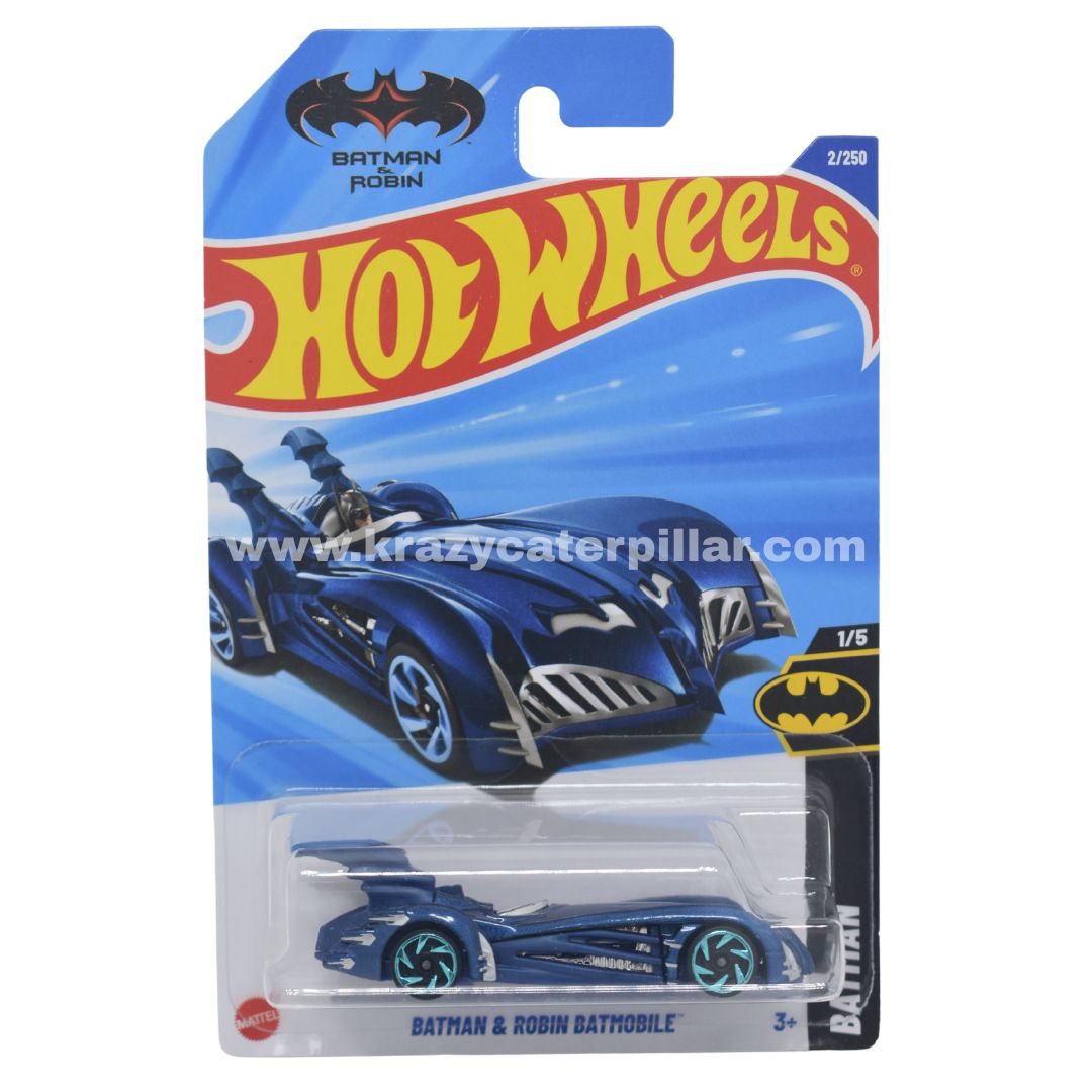 Hot Wheels Batman & Robin Batmobile Blue