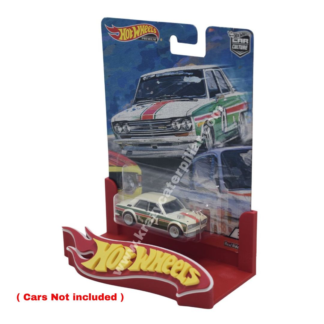 Hot Wheels Premium Single Card Display Stand With Logo - Red (Cars
