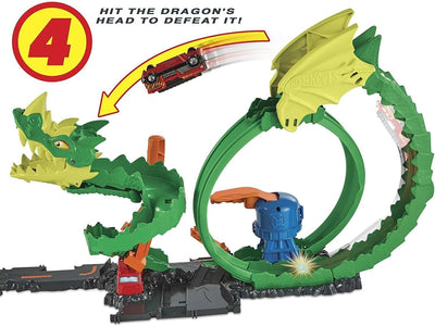 Hot Wheels City Dragon Drive Firefight, Firestation Track Set