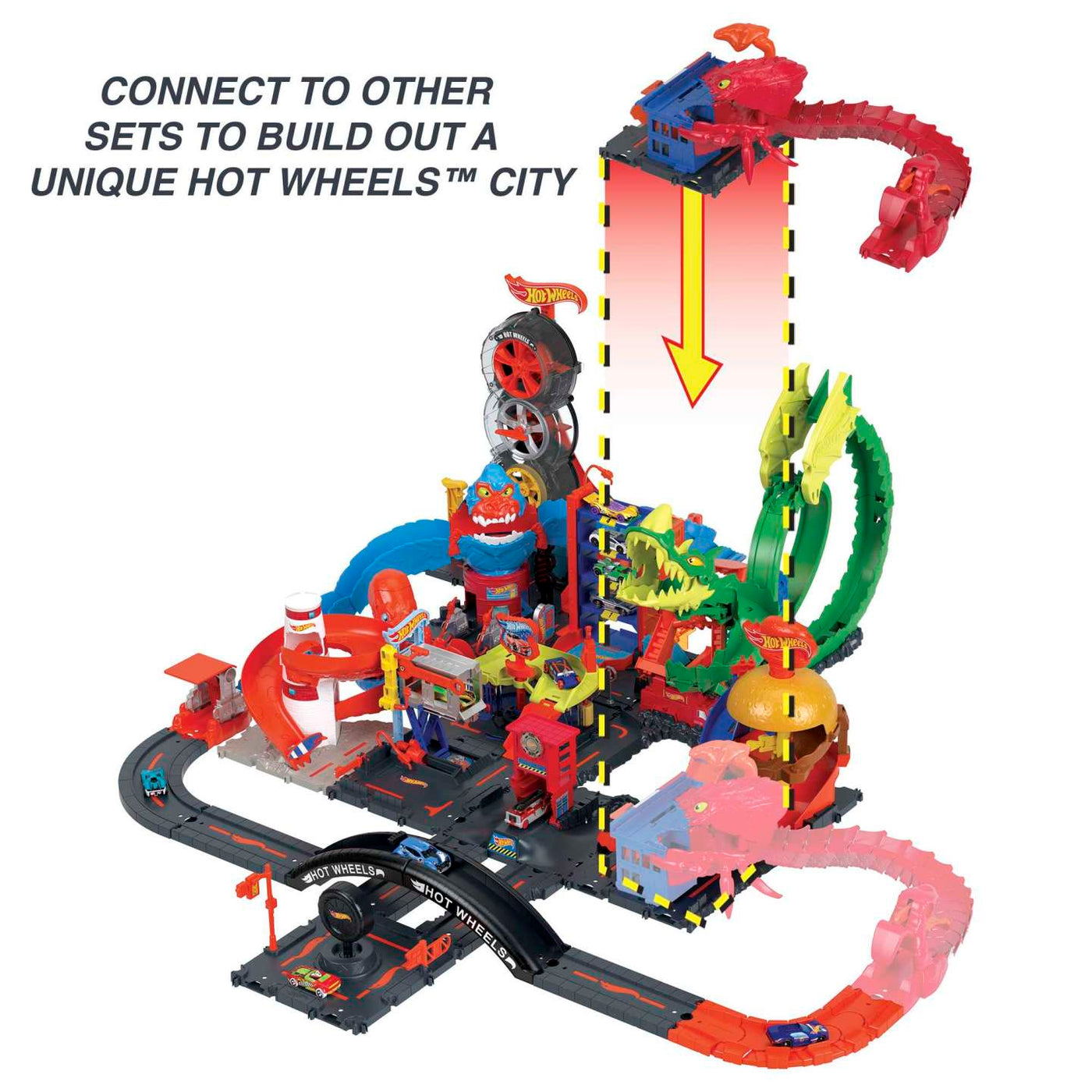 Hot Wheels City Scorpion Flex Attack Track Set