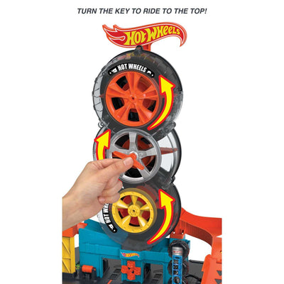 Hot Wheels: City Super Twist Tire Shop Track Set