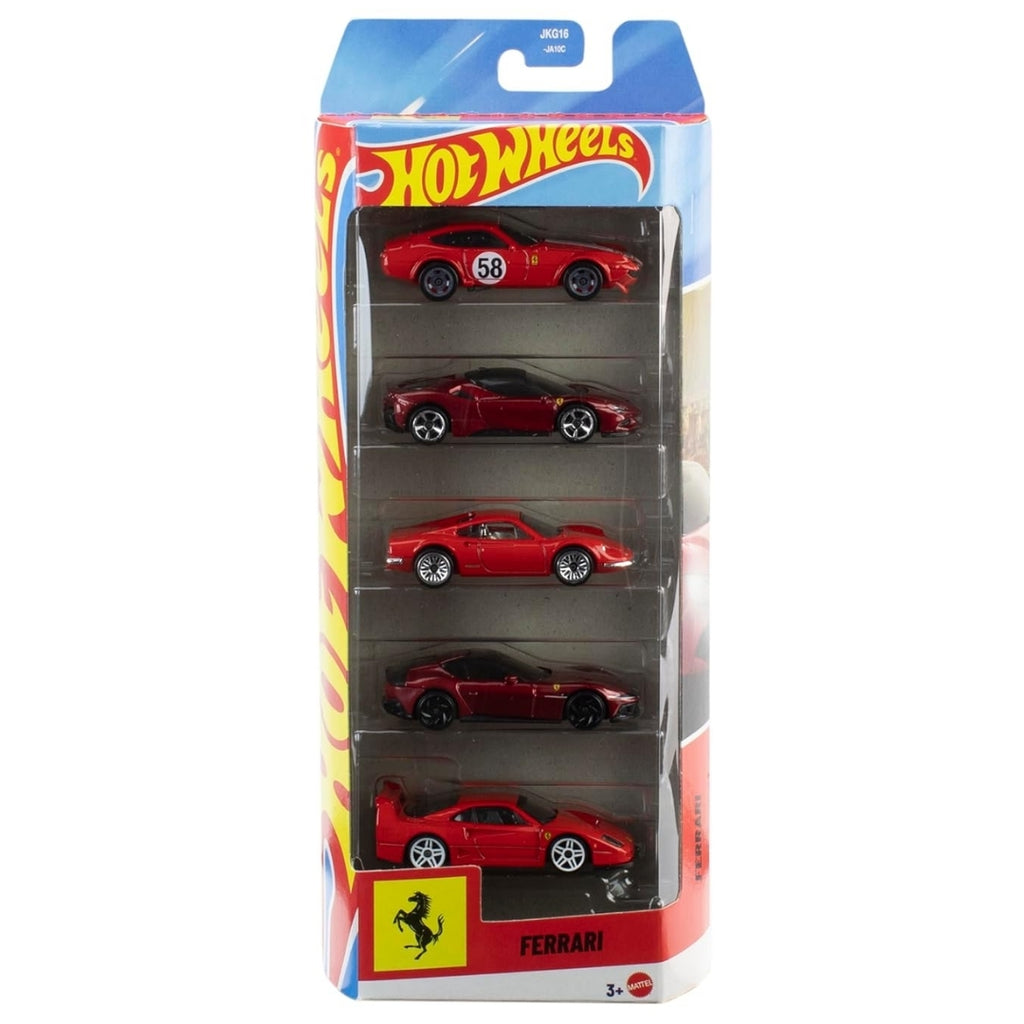 Hot Wheels: Ferrari 5 Cars Set