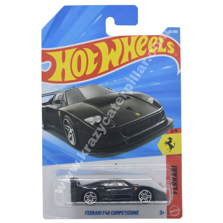 Hot Wheels Ferrari F40 Competizione - Black – Krazy Caterpillar