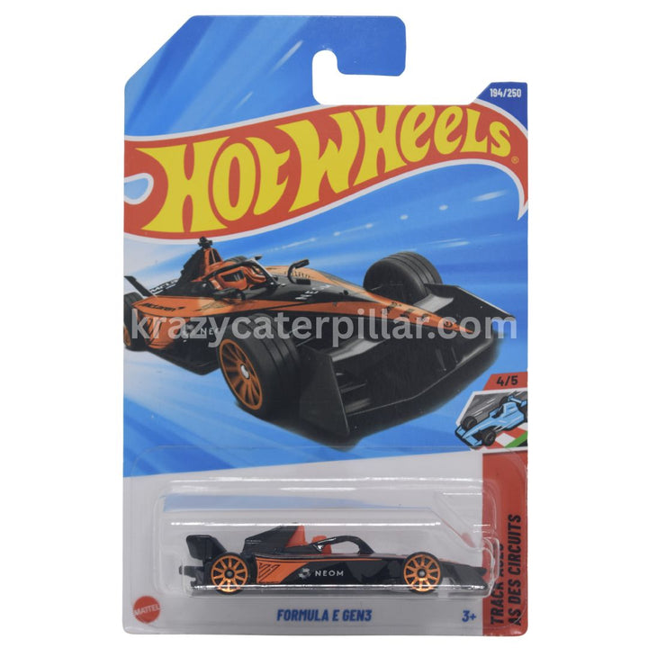 Hot Wheels Formula E Gen3 – HW Race Day 9/10 – Échelle 1:64 – Carte Courte – Nouveauté 2024 – Pour Collectionneurs Et Enfants Dès 3 Ans