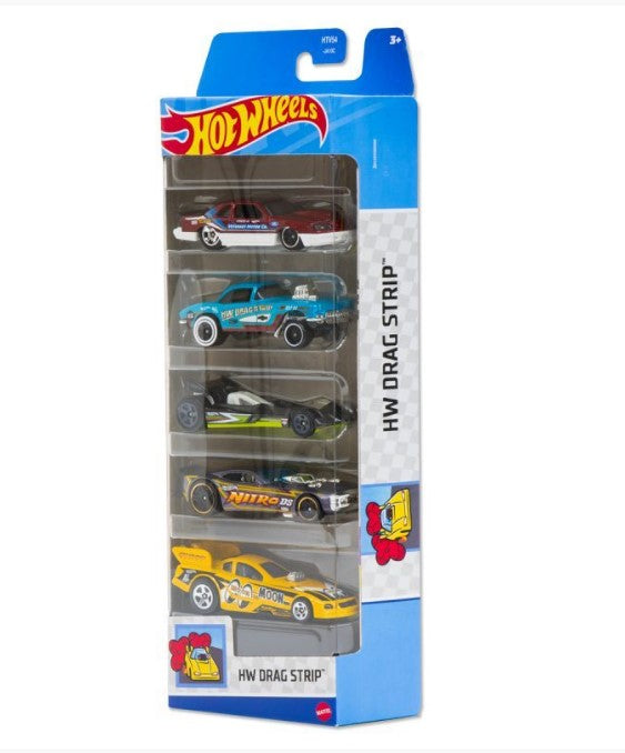 Hot Wheels Drag Strip 5 Pack Set 1:64