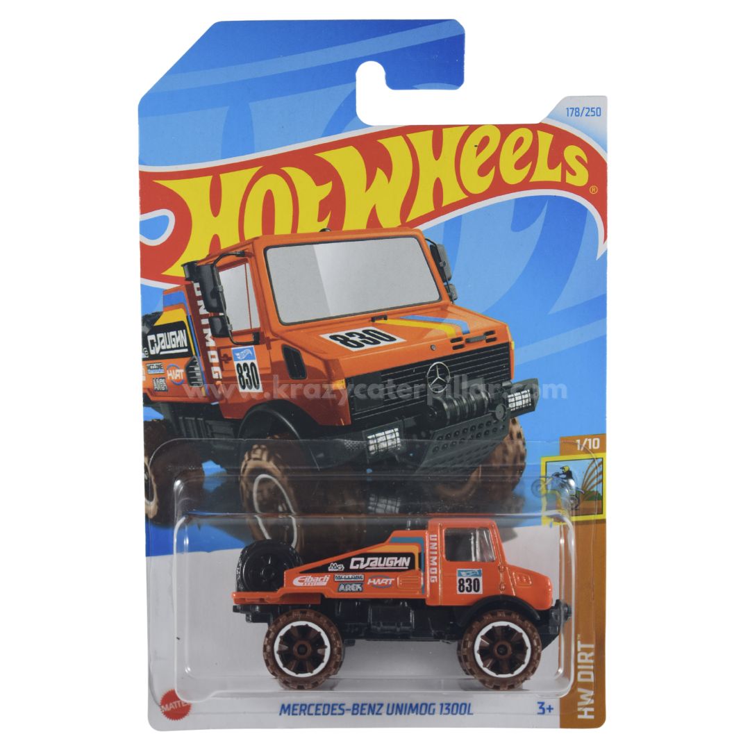 Hot Wheels Mercedes-Benz Unimog 1300L Orange