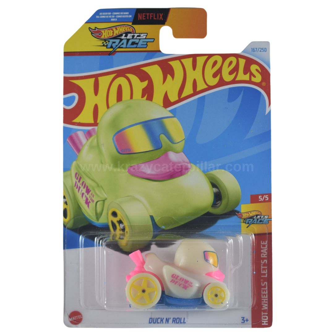 Hot Wheels Duck N' Roll-Glow in The Dark