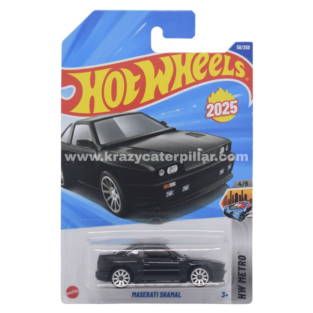 Hot Wheels Maserati Shamal Black 1:64