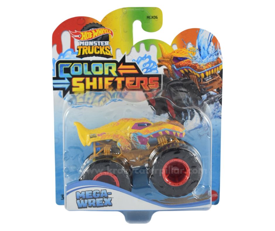 Hot Wheels Mega-Wrex Monster Trucks 1:64 Color Shifters – Krazy Caterpillar