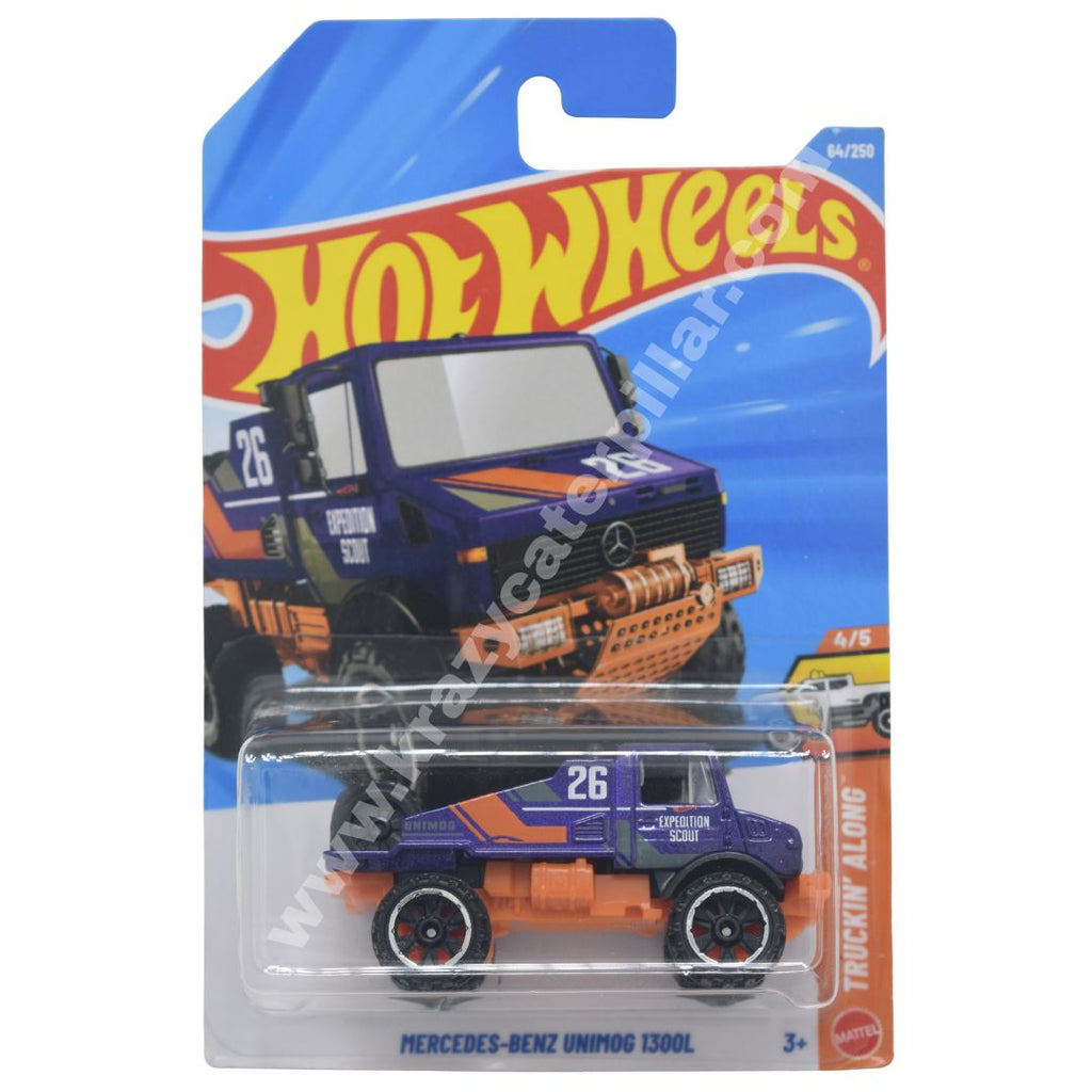 Hot Wheels Mercedes Benz Unimog 1300L Purple