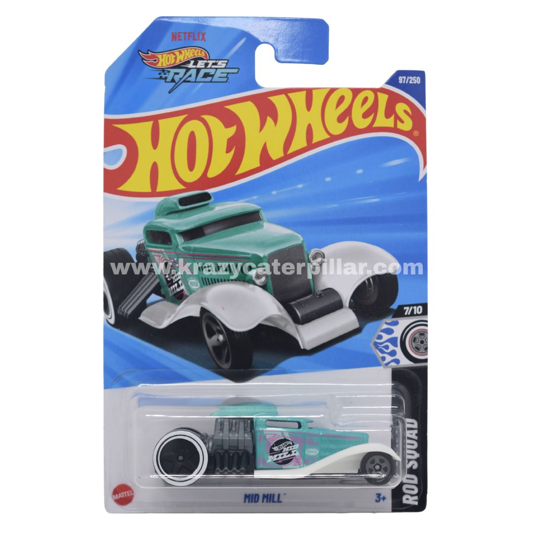 Hot Wheels Mid Mill Blue-White 1:64