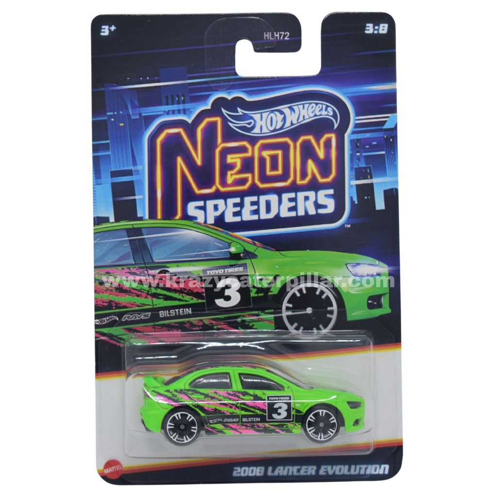 Hot Wheels Neon Speeders 2008 Lancer Evolution 1:64