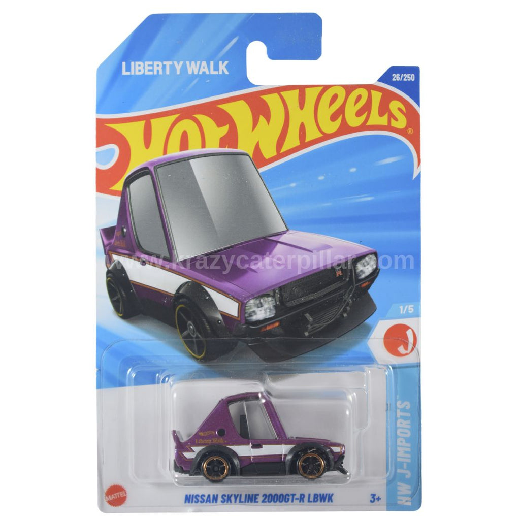 Hot Wheels Nissan Skyline 2000GT-R LBWK Tooned Purple – Krazy