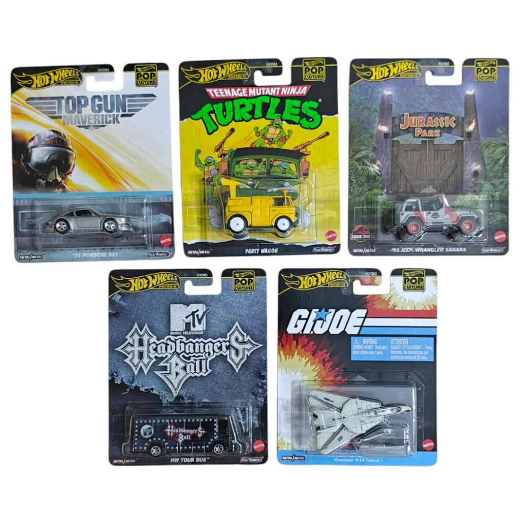 Hot Wheels Pop Culture New 2025 Set Of 5 Cars