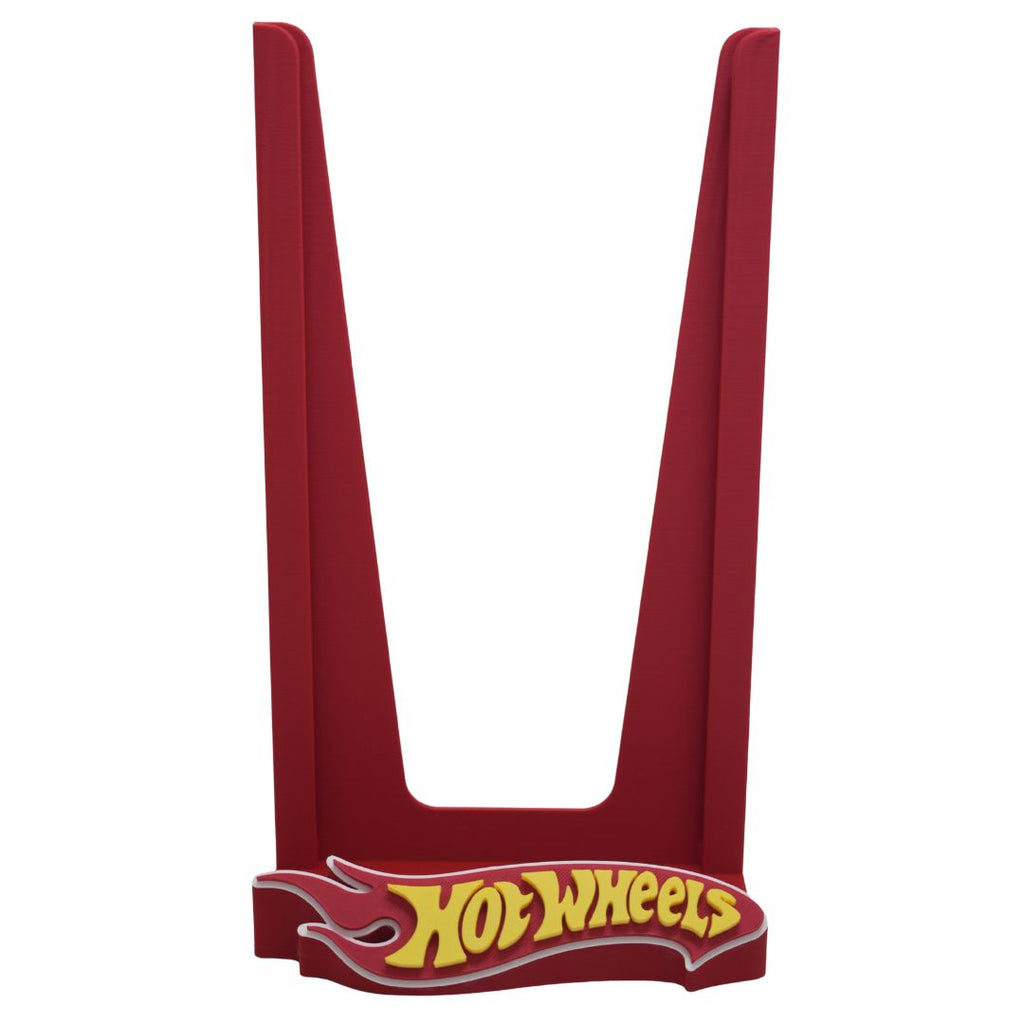 Hot Wheels Premium Card Display Stand With Logo - Red (Cars Not Included)